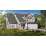 Ranch House Plan Front of Home - Austenville Two-Story Home 076D-0288 - Shop House Plans and More