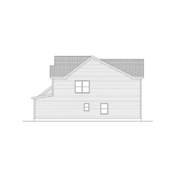 Ranch House Plan Right Elevation - Austenville Two-Story Home 076D-0288 - Shop House Plans and More