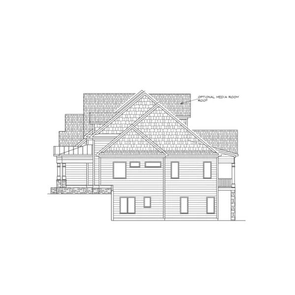 Farmhouse Plan Right Elevation - Chapelhills Luxury Home 076D-0291 - Shop House Plans and More