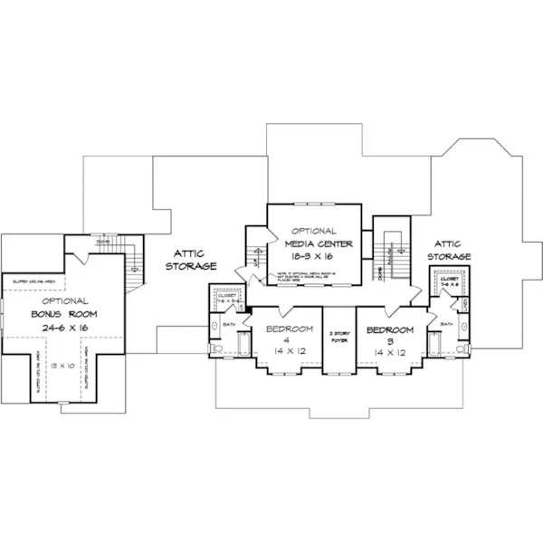 Shingle House Plan Second Floor - Chatham Ridge Luxury Home 076D-0292 - Shop House Plans and More