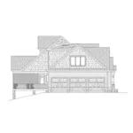 Farmhouse Plan Left Elevation - Keaton Ridge Luxury Home 076D-0296 - Shop House Plans and More