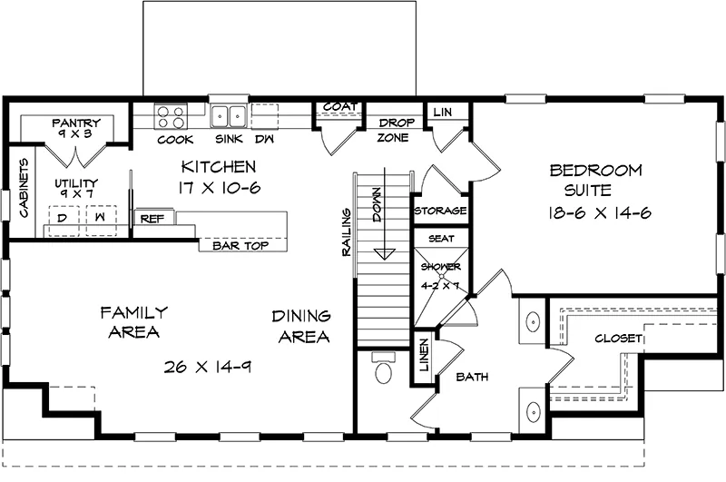 Traditional Project Plan Second Floor 076D-0305