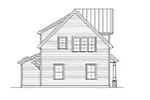 Traditional House Plan Left Elevation - 076D-0320 | House Plans and More