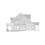 Traditional House Plan Right Elevation - 076D-0316 - Shop House Plans and More