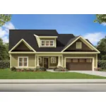 Arts & Crafts House Plan Front of Home - 076D-0318 - Shop House Plans and More