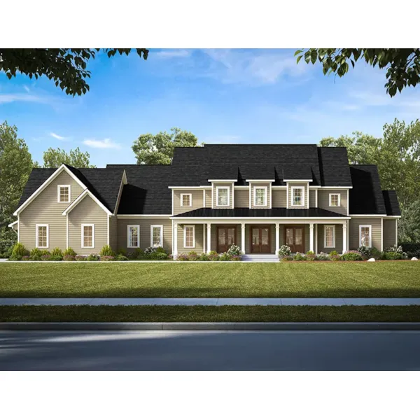 Lowcountry House Plan Front of Home - 076D-0320 - Shop House Plans and More