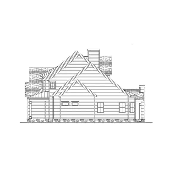 Lowcountry House Plan Right Elevation - 076D-0320 - Shop House Plans and More