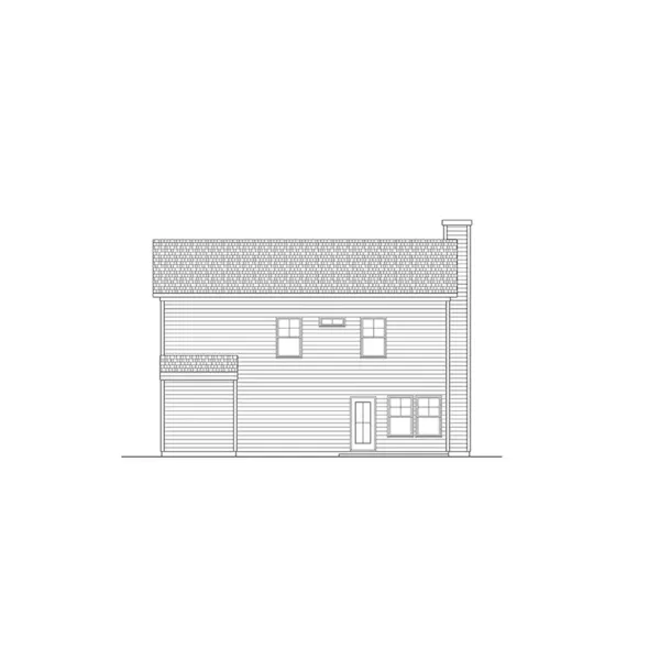 Modern Farmhouse Plan Rear Elevation - McBride Craftsman Home 076D-0324 - Shop House Plans and More