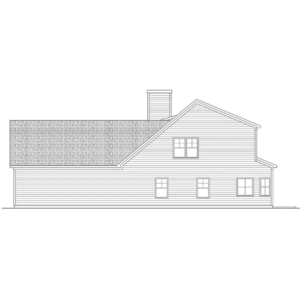 Modern Farmhouse Plan Right Elevation - McBride Craftsman Home 076D-0324 - Shop House Plans and More