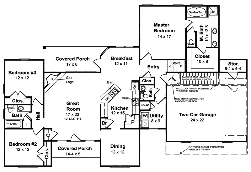Traditional House Plan First Floor - Shady Lawn Traditional Home 077D-0005 - Shop House Plans and More