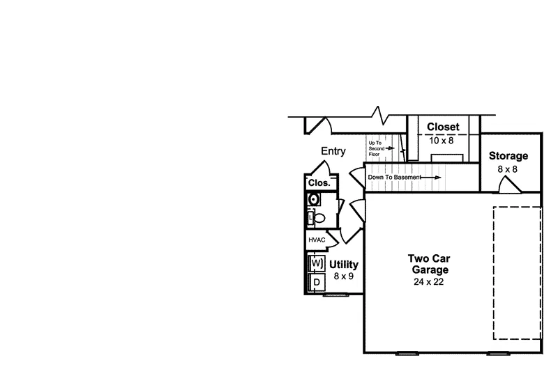 Traditional House Plan Optional Lower Level - Shady Lawn Traditional Home 077D-0005 - Shop House Plans and More