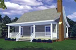 Ranch House Plan Front Photo 01 - Lanawood Cottage Home 077D-0008 - Shop House Plans and More