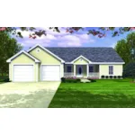 Ranch House Plan Front Photo 03 - Stovall Country Ranch Home 077D-0019 - Shop House Plans and More