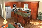 Country House Plan Kitchen Photo 01 - Ambrose Trail Ranch Home 077D-0025 - Search House Plans and More