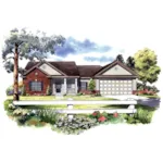 House Plan Front of Home 077D-0030