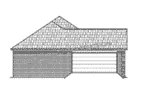 Traditional House Plan Left Elevation - Downey Ranch Home 077D-0039 - Search House Plans and More