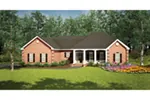 Country House Plan Front Image - Turpin Hill Traditional Home 077D-0042 - Shop House Plans and More