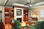 Traditional House Plan Great Room Photo 01 - Edina Ranch Home 077D-0043 - Search House Plans and More