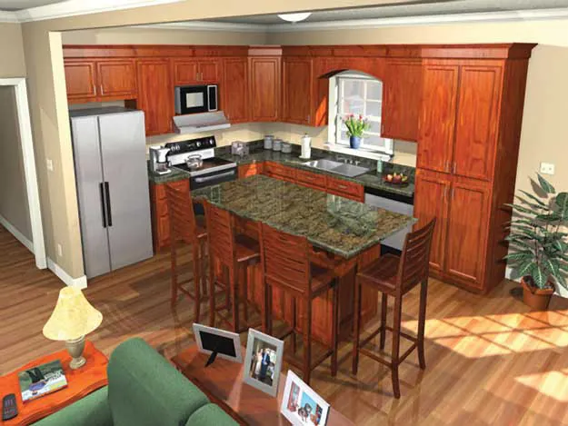Traditional House Plan Kitchen Photo 01 - Edina Ranch Home 077D-0043 - Search House Plans and More