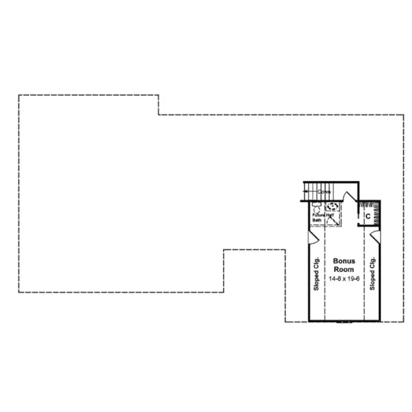 Traditional House Plan Bonus Room - Cotillion Country Style Home 077D-0044 - Search House Plans and More