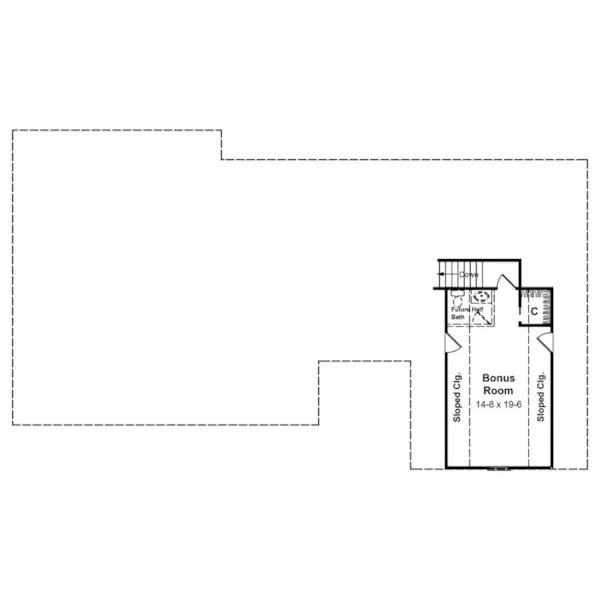 Traditional House Plan Second Floor - Cotillion Country Style Home 077D-0044 - Search House Plans and More