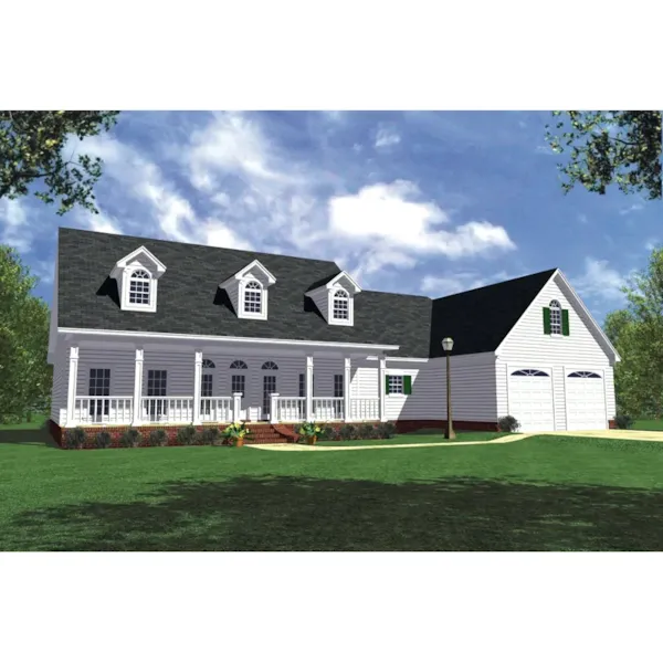 Striking Country Style Home With Trio Of Dormers