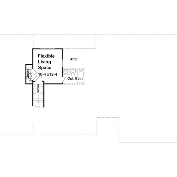 Ranch House Plan Second Floor - Ravensridge Ranch Home 077D-0047 - Shop House Plans and More