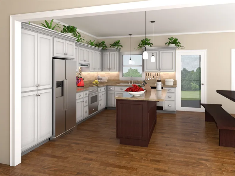 Ranch House Plan Kitchen Photo 01 - Weymouth Hill Ranch Home 077D-0050 - Shop House Plans and More