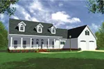 House Plan Front of Home 077D-0053