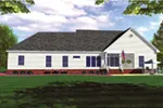 Traditional House Plan Rear Photo 01 - Stonecroft Country Home 077D-0053 - Shop House Plans and More