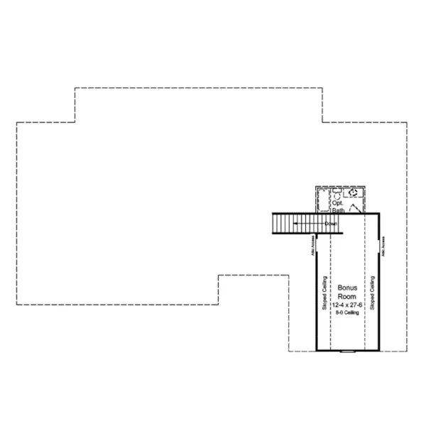 Ranch House Plan Second Floor - Honeywell Country Home 077D-0064 - Search House Plans and More