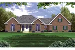 Great Symmetry With This Brick Ranch House