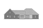 Traditional House Plan Rear Elevation - Wheelerscrest Ranch Home 077D-0067 - Shop House Plans and More