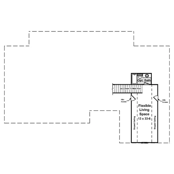 Traditional House Plan Second Floor - Evans Terrace Country Home 077D-0070 - Search House Plans and More