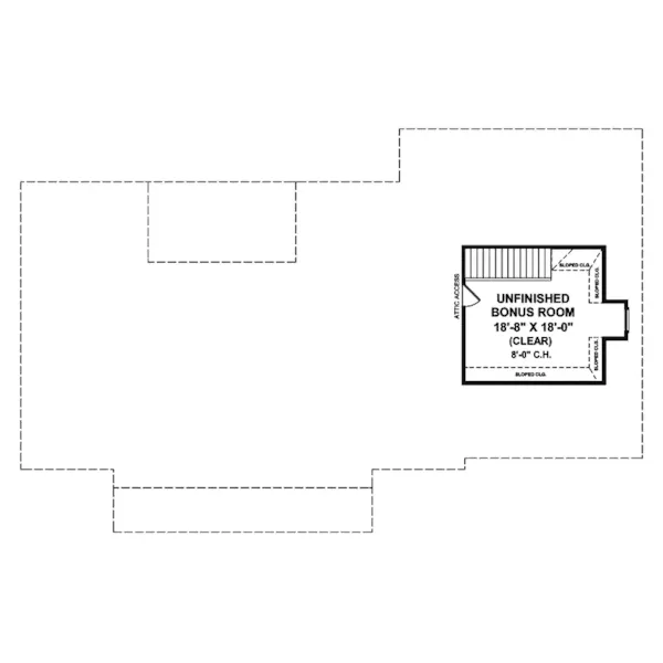 Traditional House Plan Bonus Room - Malachy Country Home 077D-0083 - Shop House Plans and More