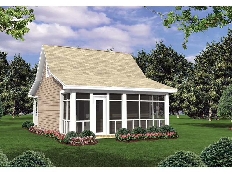 Cabin & Cottage House Plan Rear Photo 01 - Palmyra Cove Cottage Home 077D-0085 - Shop House Plans and More