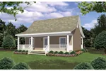 Vacation House Plan Front Photo 01 - Edgelake Cabin Cottage Home 077D-0086 - Search House Plans and More