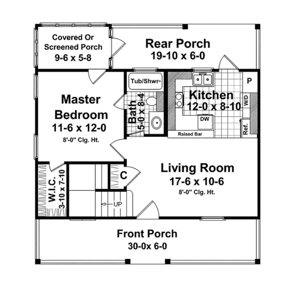 Country House Plan First Floor - Laurelwood Place Farmhouse 077D-0106 - Shop House Plans and More