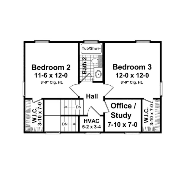 Country House Plan Second Floor - Laurelwood Place Farmhouse 077D-0106 - Shop House Plans and More