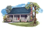 House Plan Front of Home 077D-0116