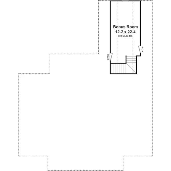 Traditional House Plan Bonus Room - Huntington Downs Country Home 077D-0122 - Search House Plans and More