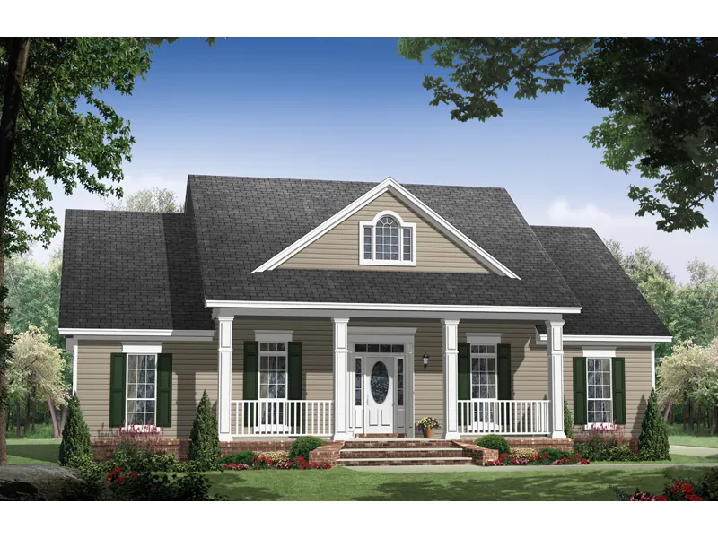 Country House Plan Front Image - Huntington Downs Country Home 077D-0122 - Search House Plans and More