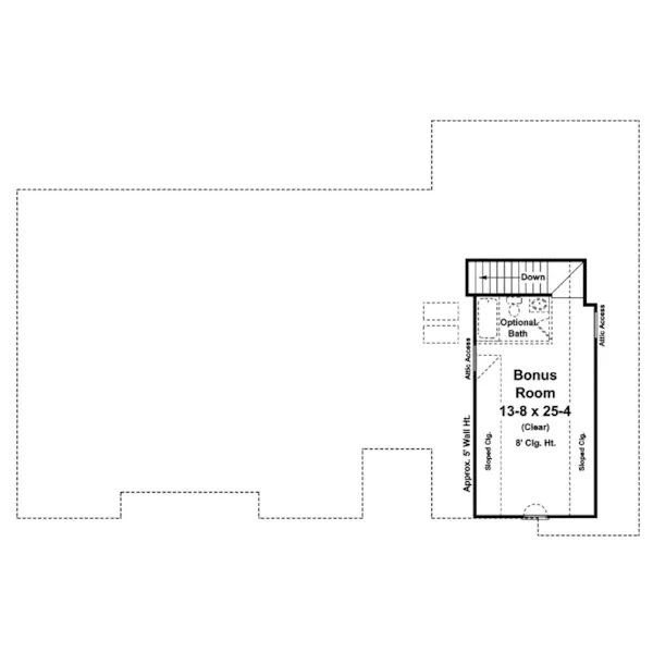 Sunbelt House Plan Bonus Room - Klostermann Sunbelt Home 077D-0127 - Search House Plans and More