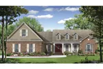 Traditional House Plan Front of House 077D-0129