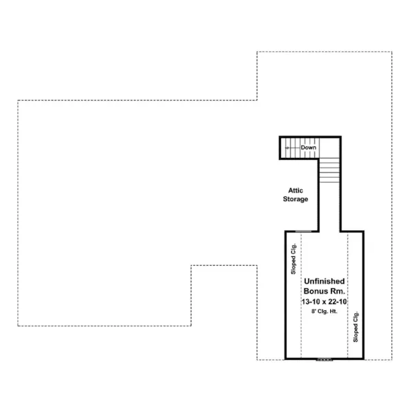 Craftsman House Plan Bonus Room - Hillcrest Spring Ranch Home 077D-0130 - Search House Plans and More