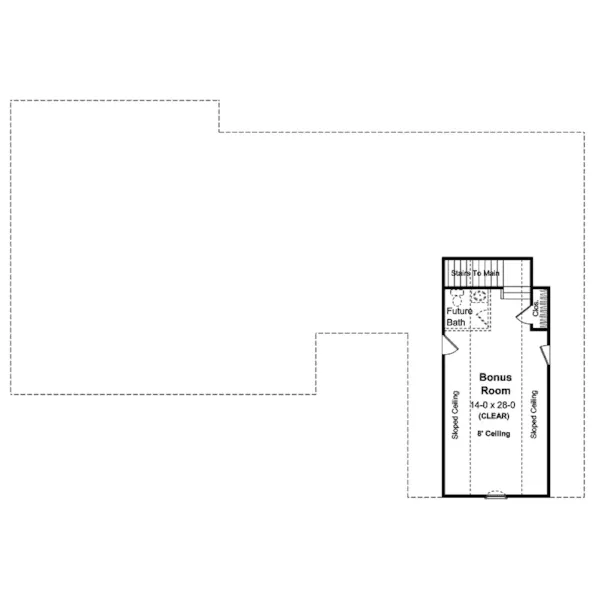 Traditional House Plan Bonus Room - Siedentop Ranch Home 077D-0133 - Shop House Plans and More