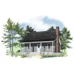 House Plan Front of Home 077D-0137