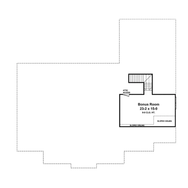 Traditional House Plan Bonus Room - Autumn Fields Neoclassical Home 077D-0144 - Search House Plans and More