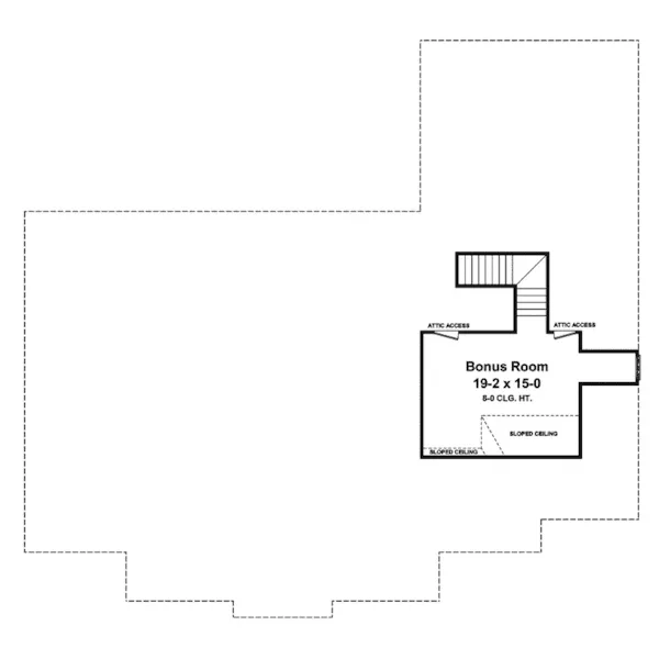 Ranch House Plan Bonus Room - Autumn Heights Ranch Home 077D-0145 - Search House Plans and More