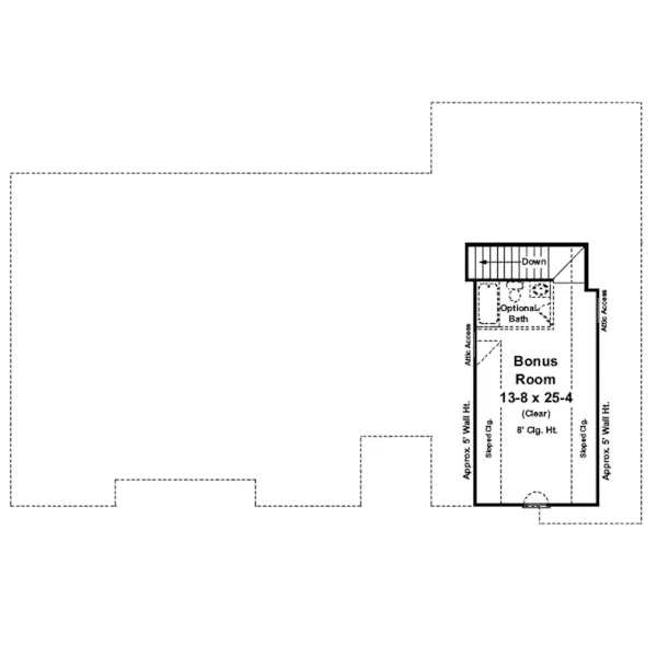 Ranch House Plan Bonus Room - Barbados Ranch Home 077D-0149 - Search House Plans and More